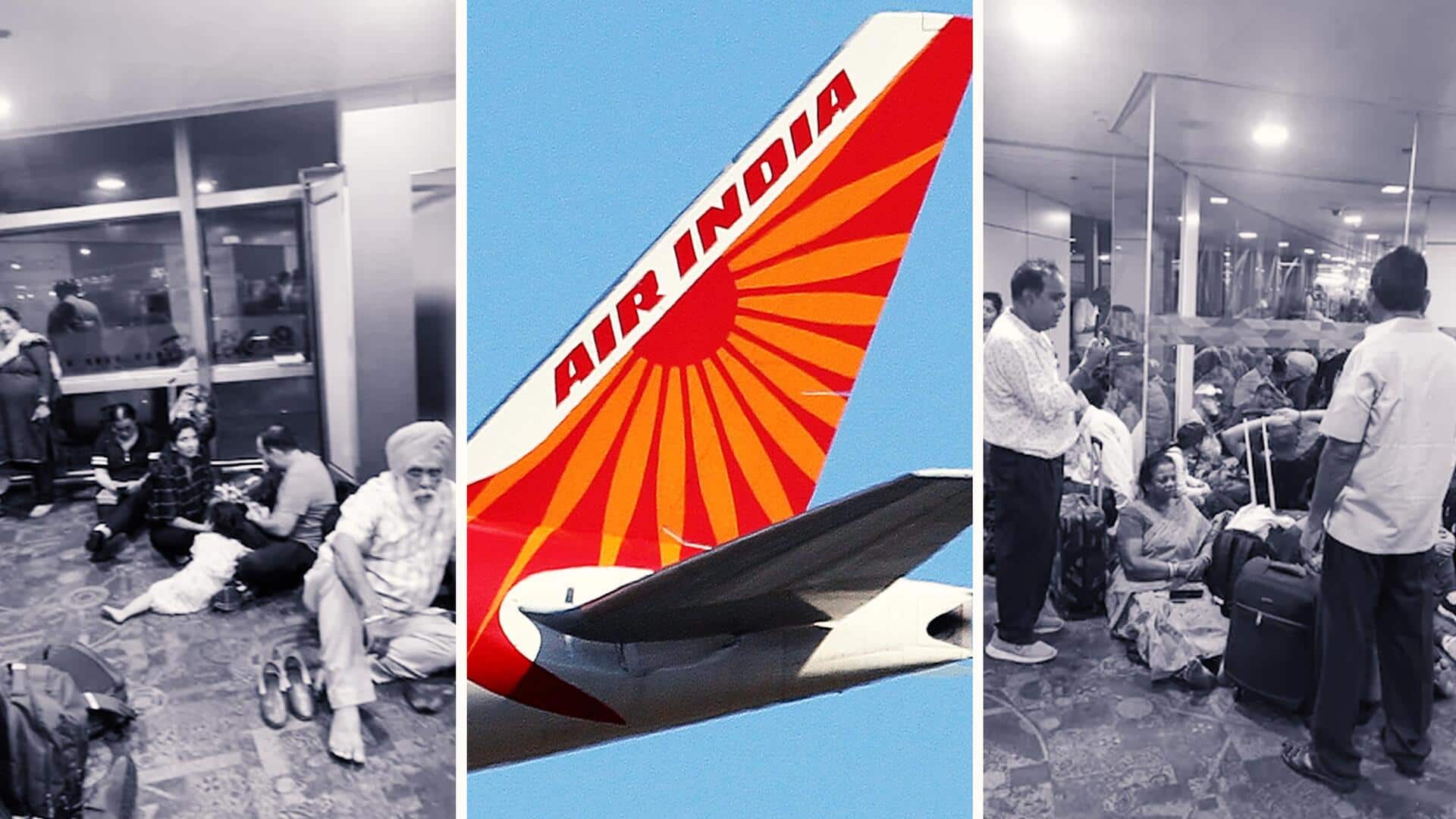 20-hour delay in Air India flight, people faint without AC
