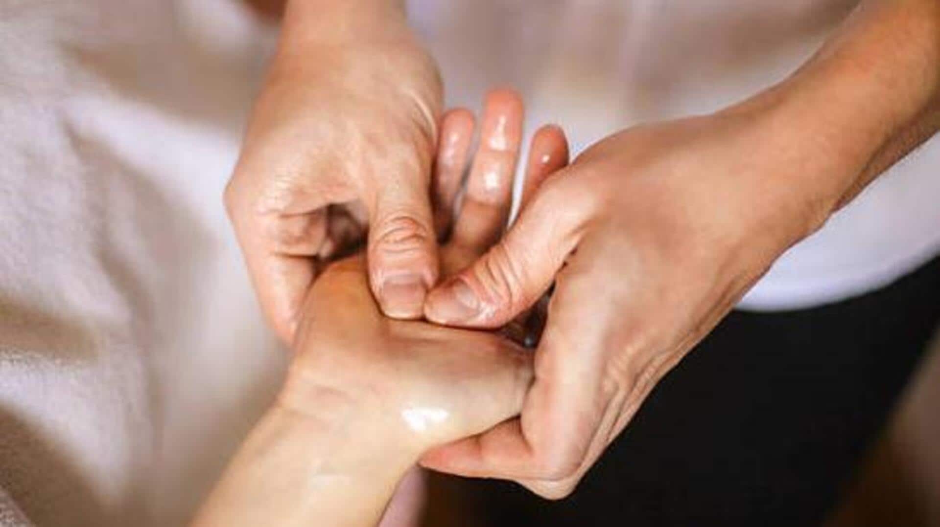Long day? Unwind with an aromatherapy hand massage