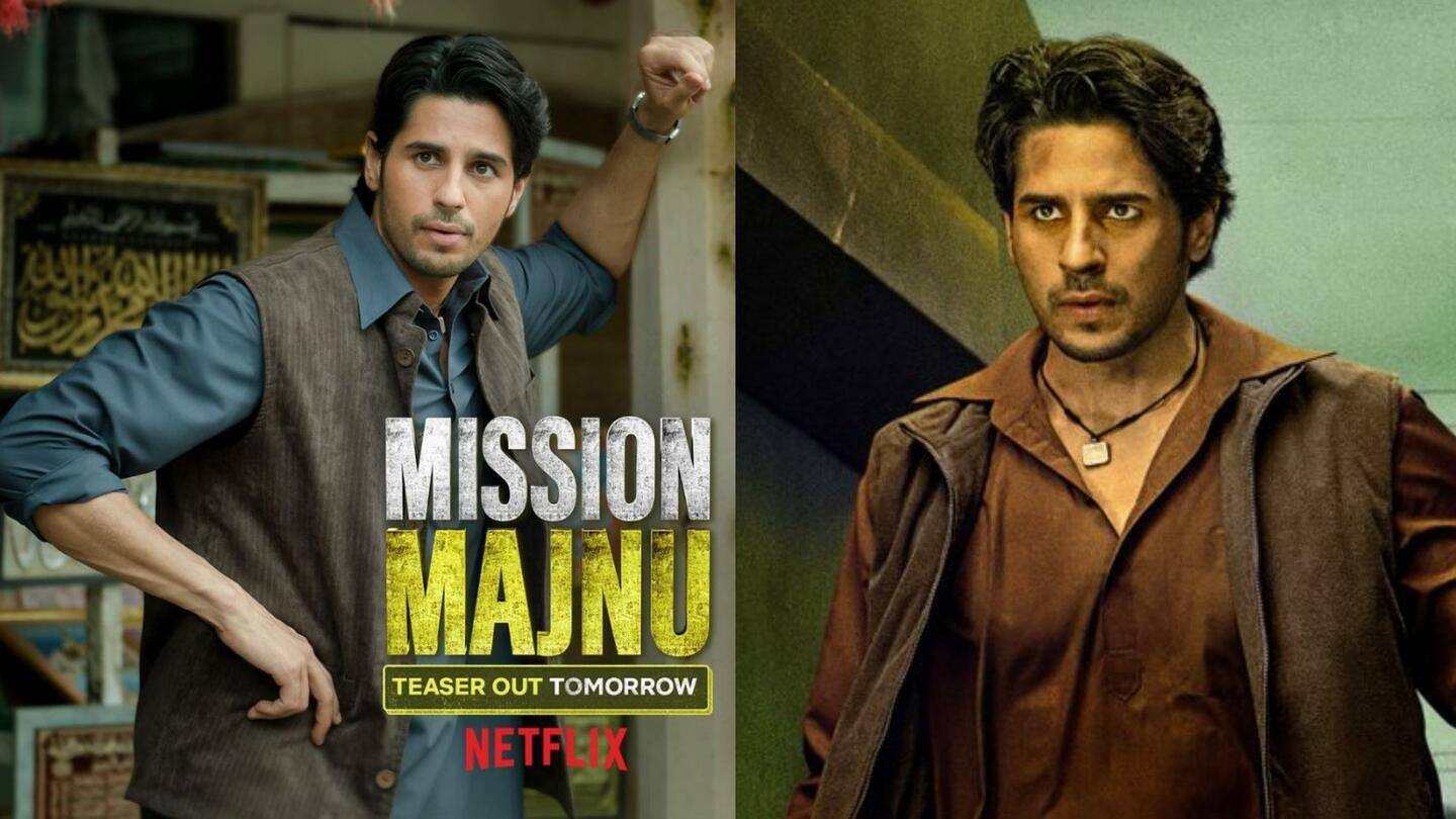 'Mission Majnu': Sidharth Malhotra shares new look; teaser out tomorrow