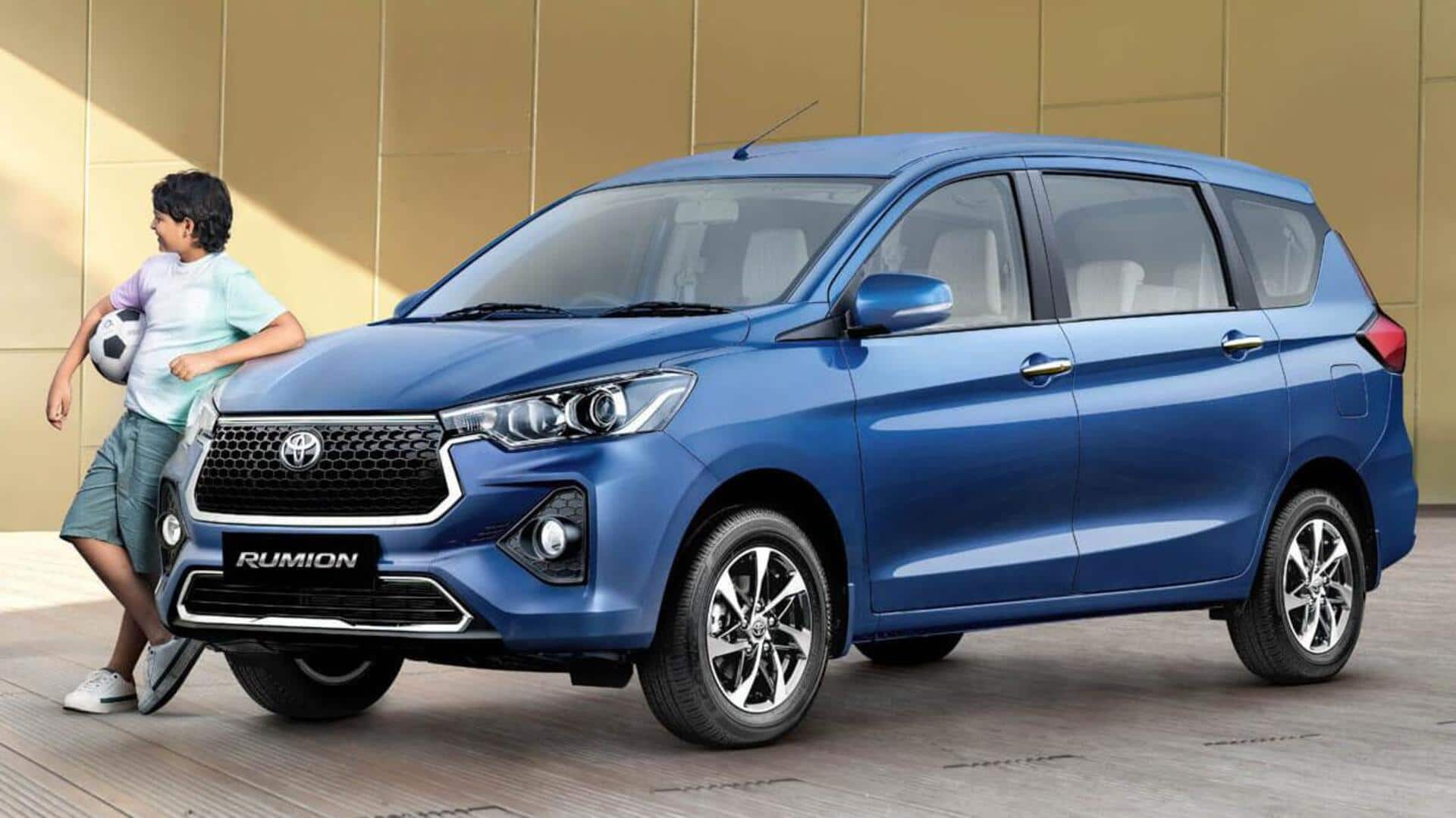 Toyota launches Rumion MPV in India at Rs. 10.29L