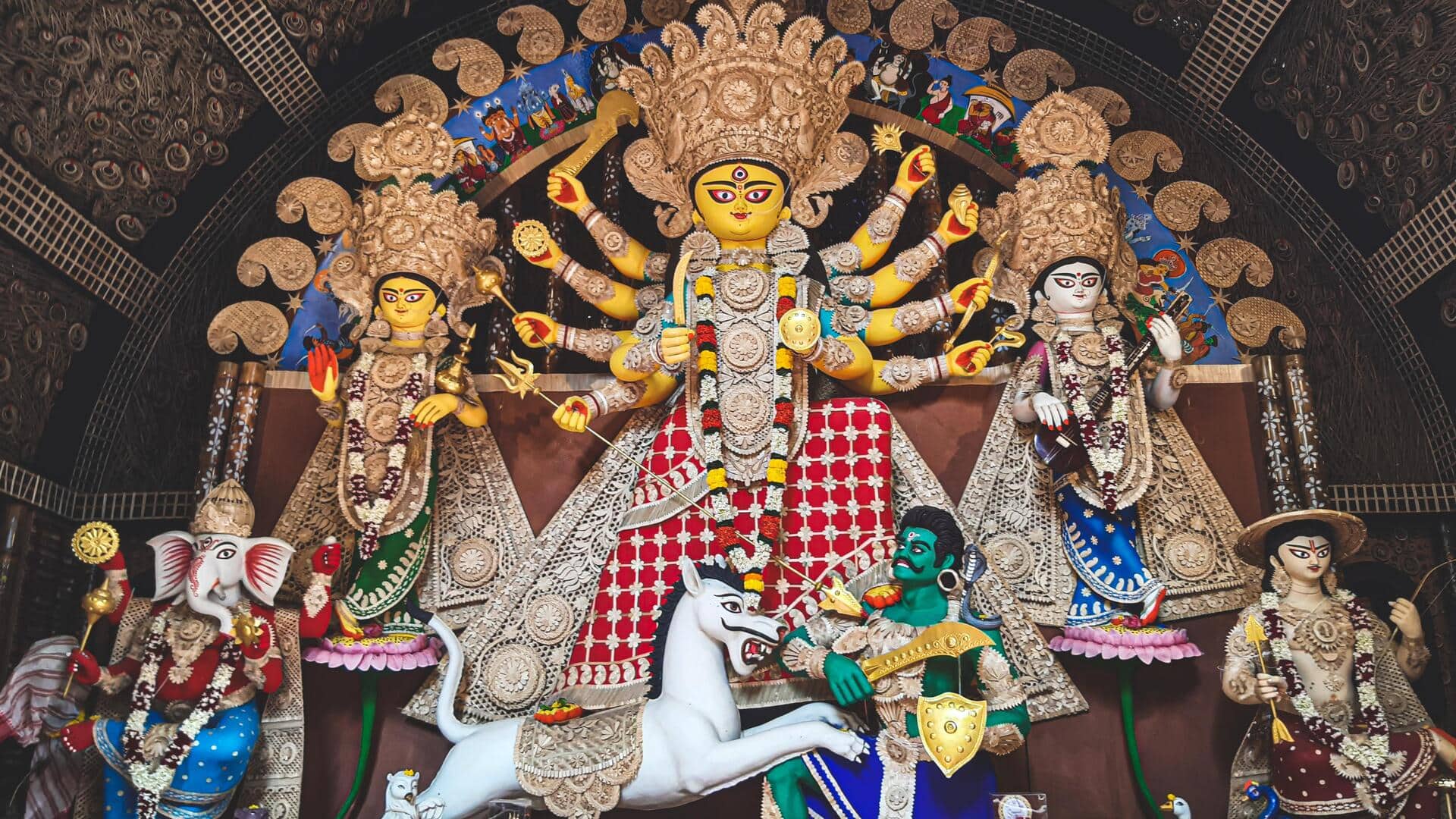 Exploring Durga Puja pandals in South Kolkata