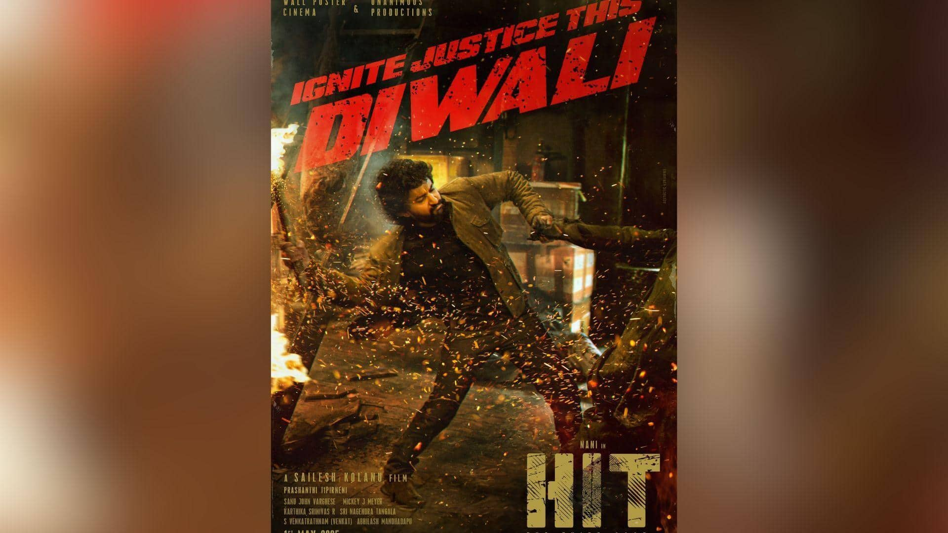 'HIT 3': Nani promises explosive action in Diwali special poster