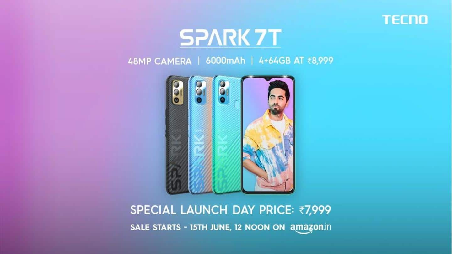 TECNO SPARK 7T goes official in India at Rs. 9,000