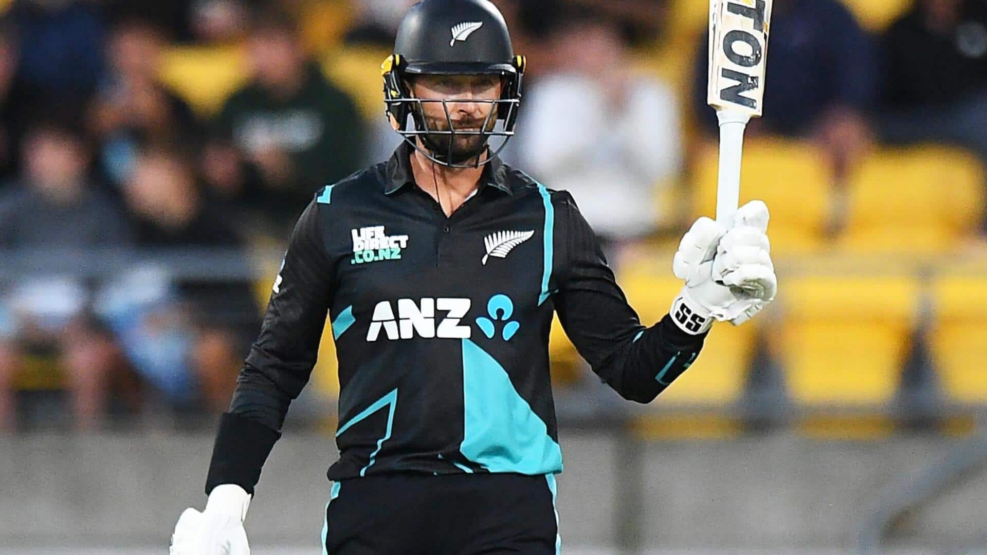 Devon Conway hammers his third T20I fifty against Australia: Stats