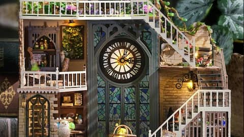 Revamp those boring shelves with miniature clocks