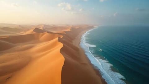 Best way to see Namibia's coast? Its helicopter ride 