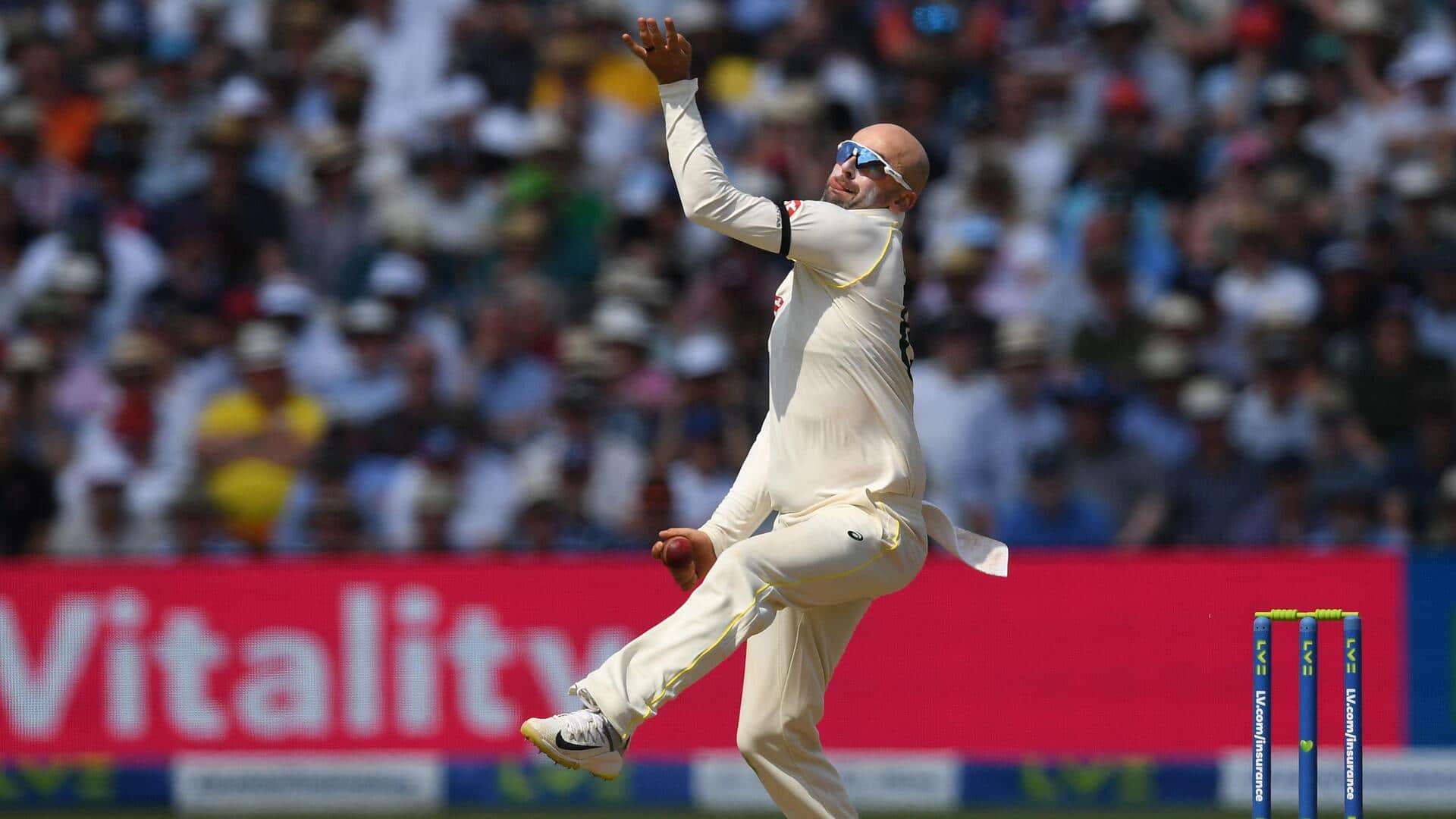 Nathan Lyon completes 50 Test wickets against West Indies