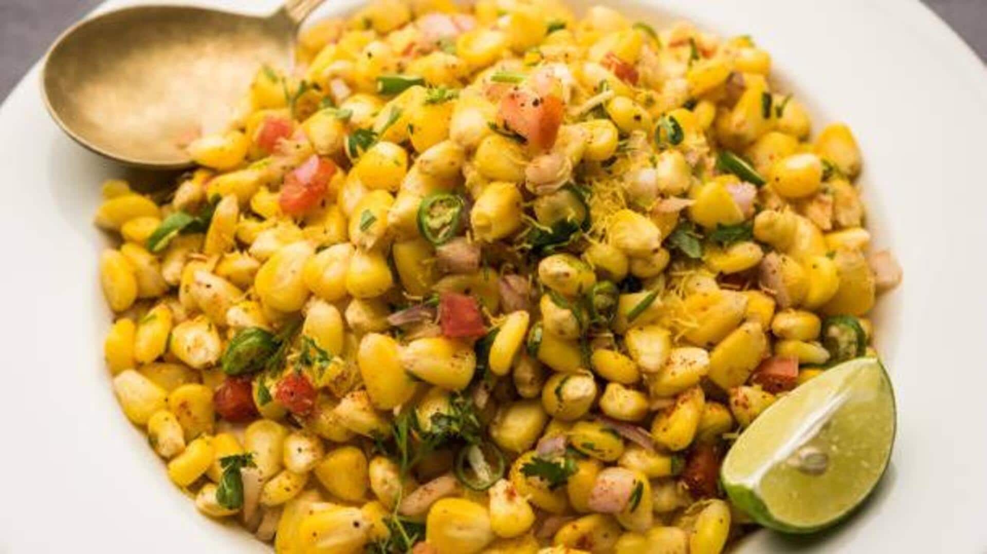 Healthy breakfasts: Sweet corn bhel recipe