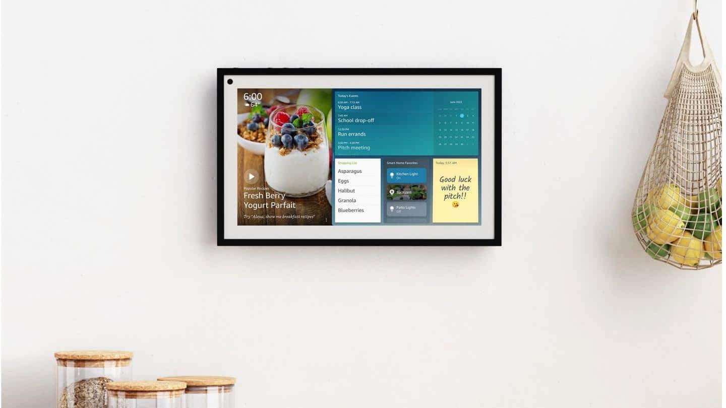 Echo Show 15 becomes the star of the show Echo Show 15 becomes the star of the show