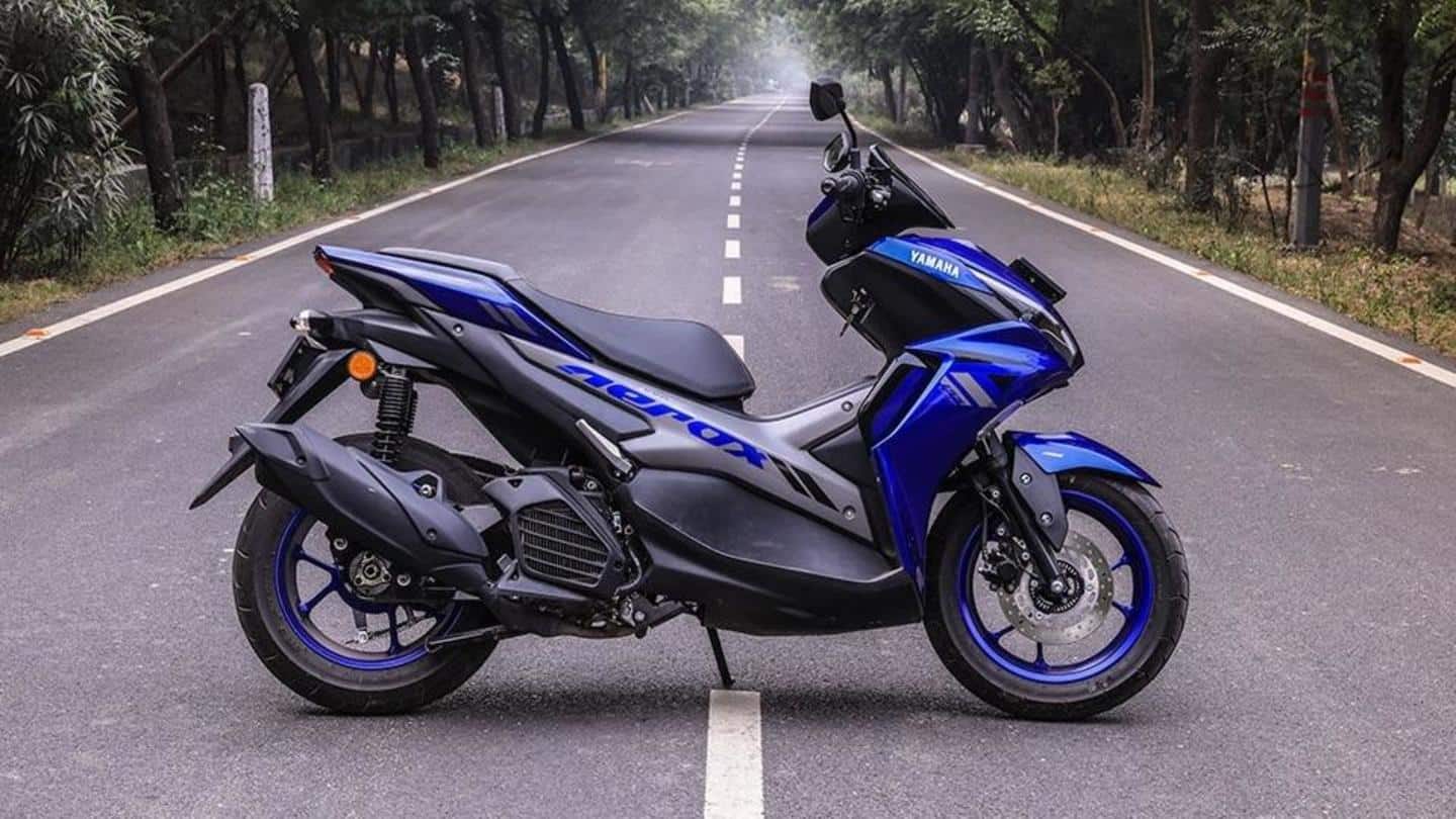 2022 Yamaha Aerox 155 goes official in six shades
