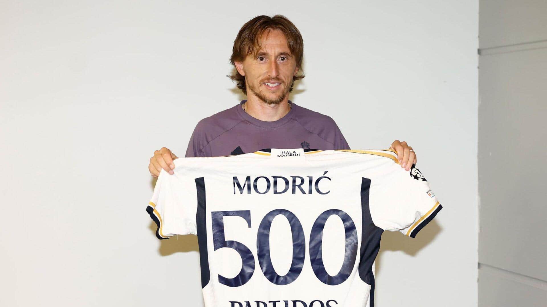 Luka Modric completes 500 appearances for Real Madrid: Key stats