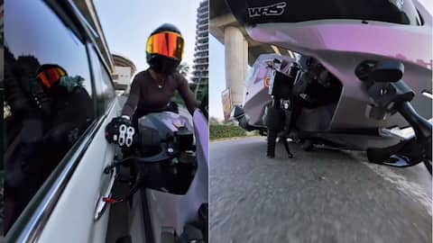 Car chases, hits Gurugram woman biker asking to maintain distance 