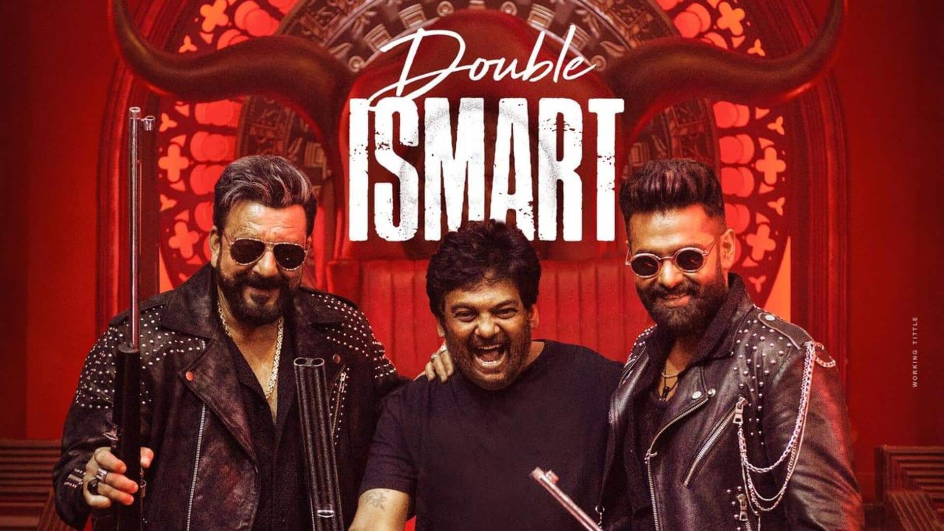 'Double iSmart' poster featuring Sanjay Dutt-Ram Pothineni-Puri Jagannadh dropped 