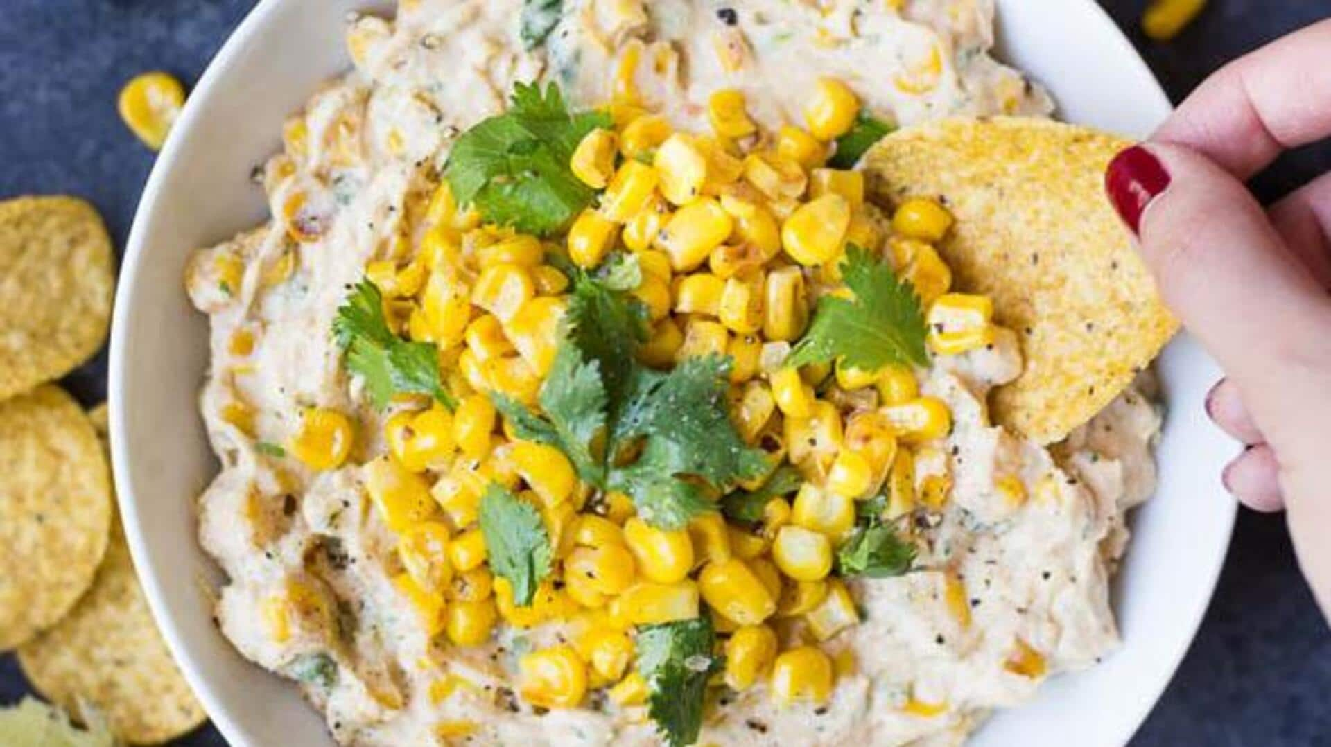 Mexican vegan elote dip recipe