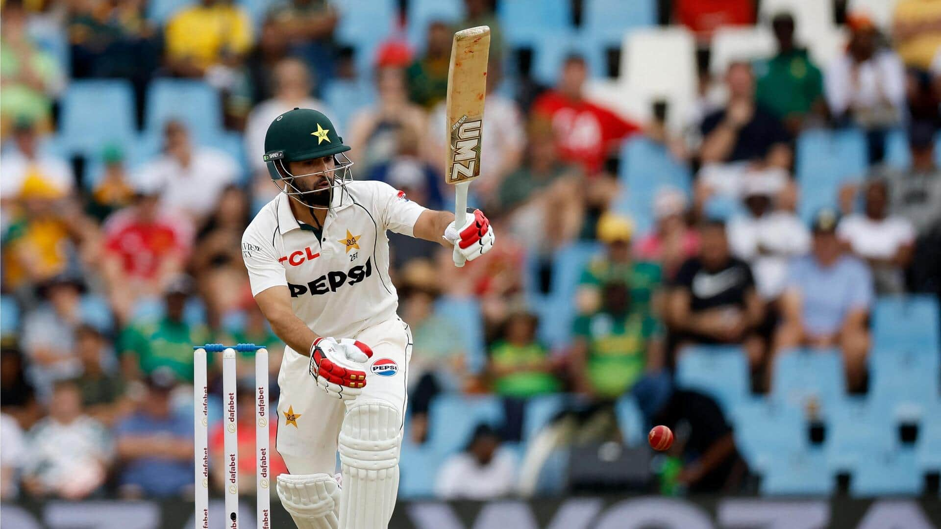 1st Test: Pakistan's Kamran Ghulam slams 54 versus South Africa 