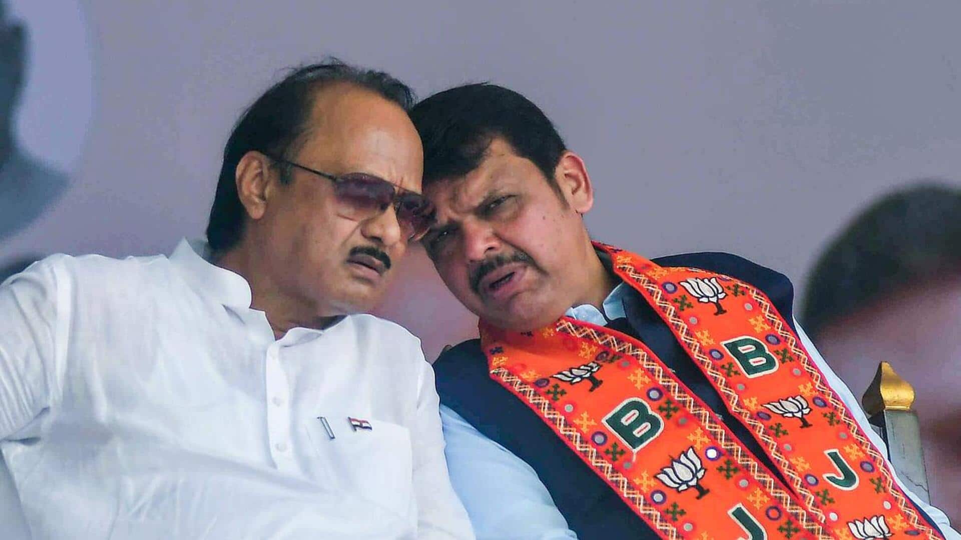 NCP leaders meet Fadnavis; stake claim to Ajit Pawar's portfolios