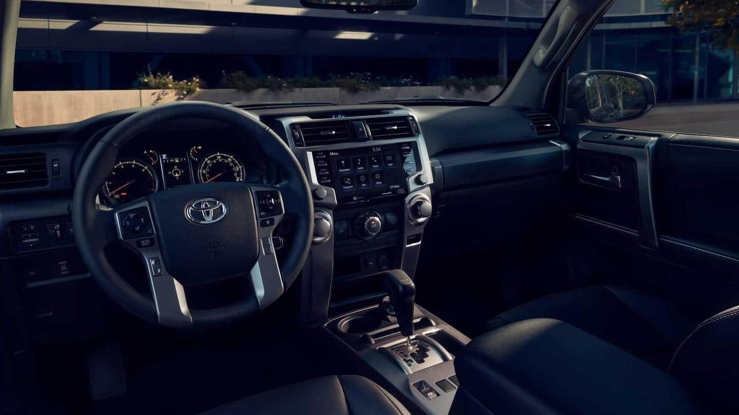 The SUV has heated seats and an 8.0-inch touchscreen console The SUV has heated seats and an 8.0-inch touchscreen console