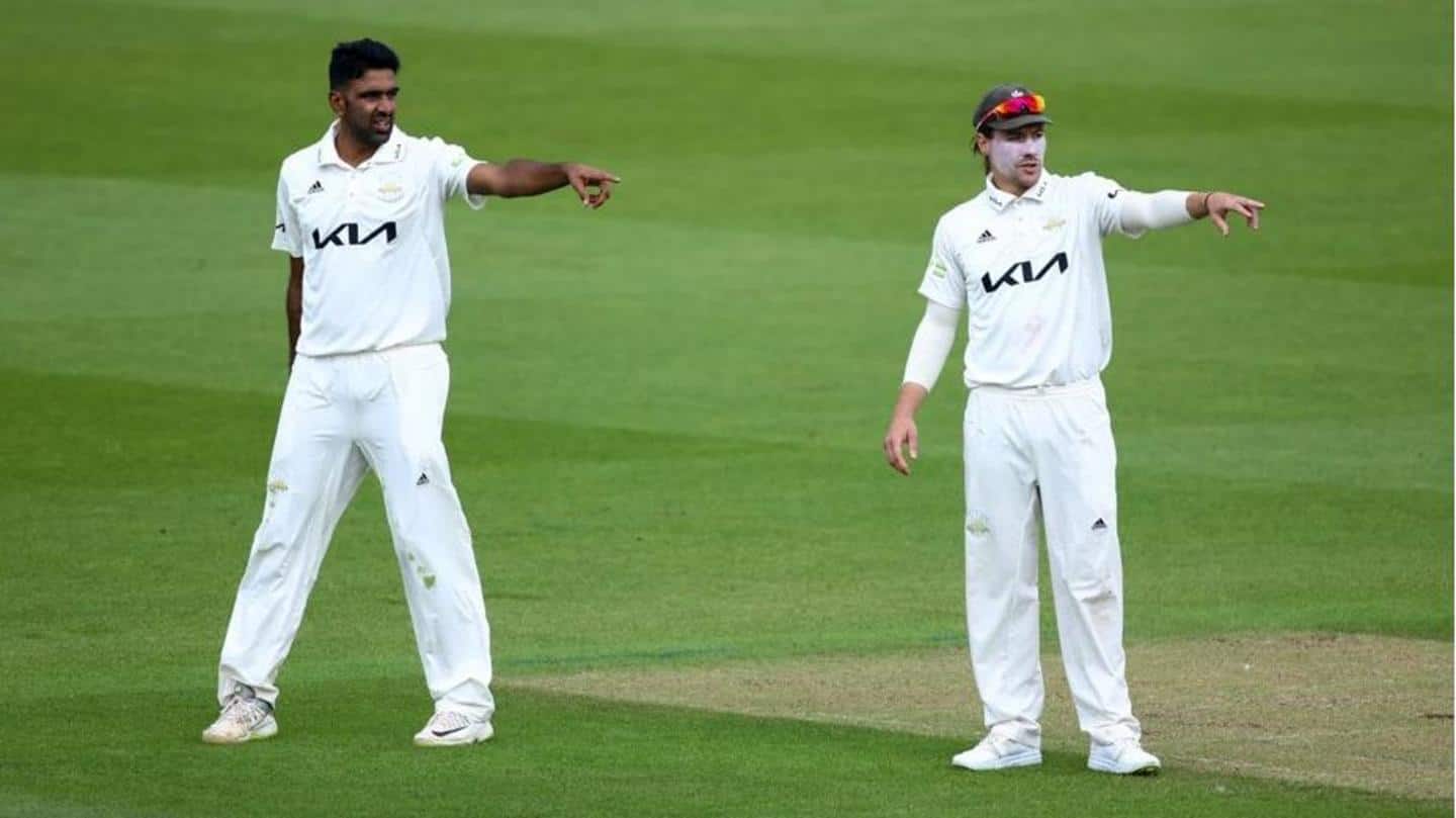 Indian spinner R Ashwin scripts history in County Championship
