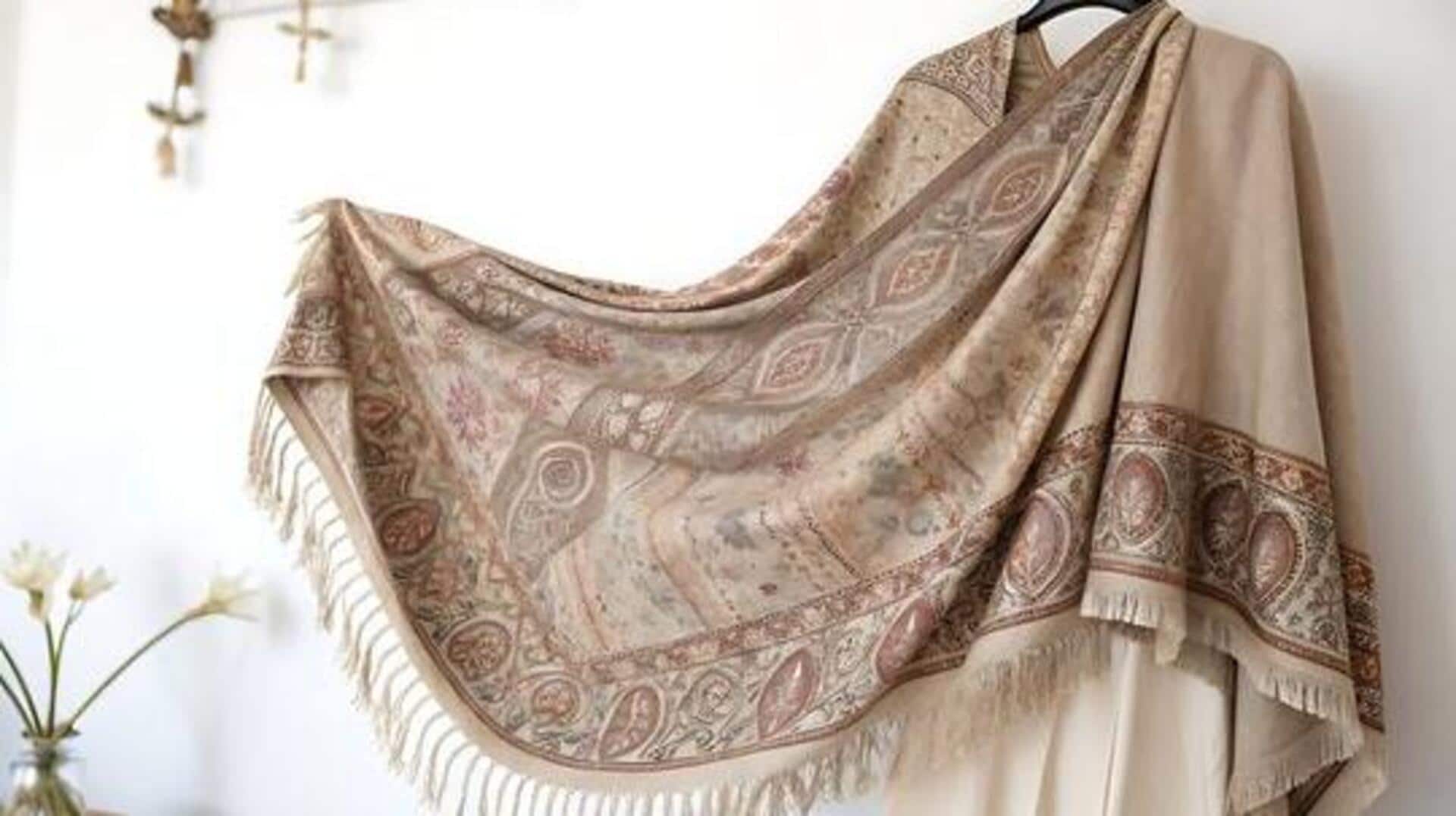 How to drape shawls like a celebrity