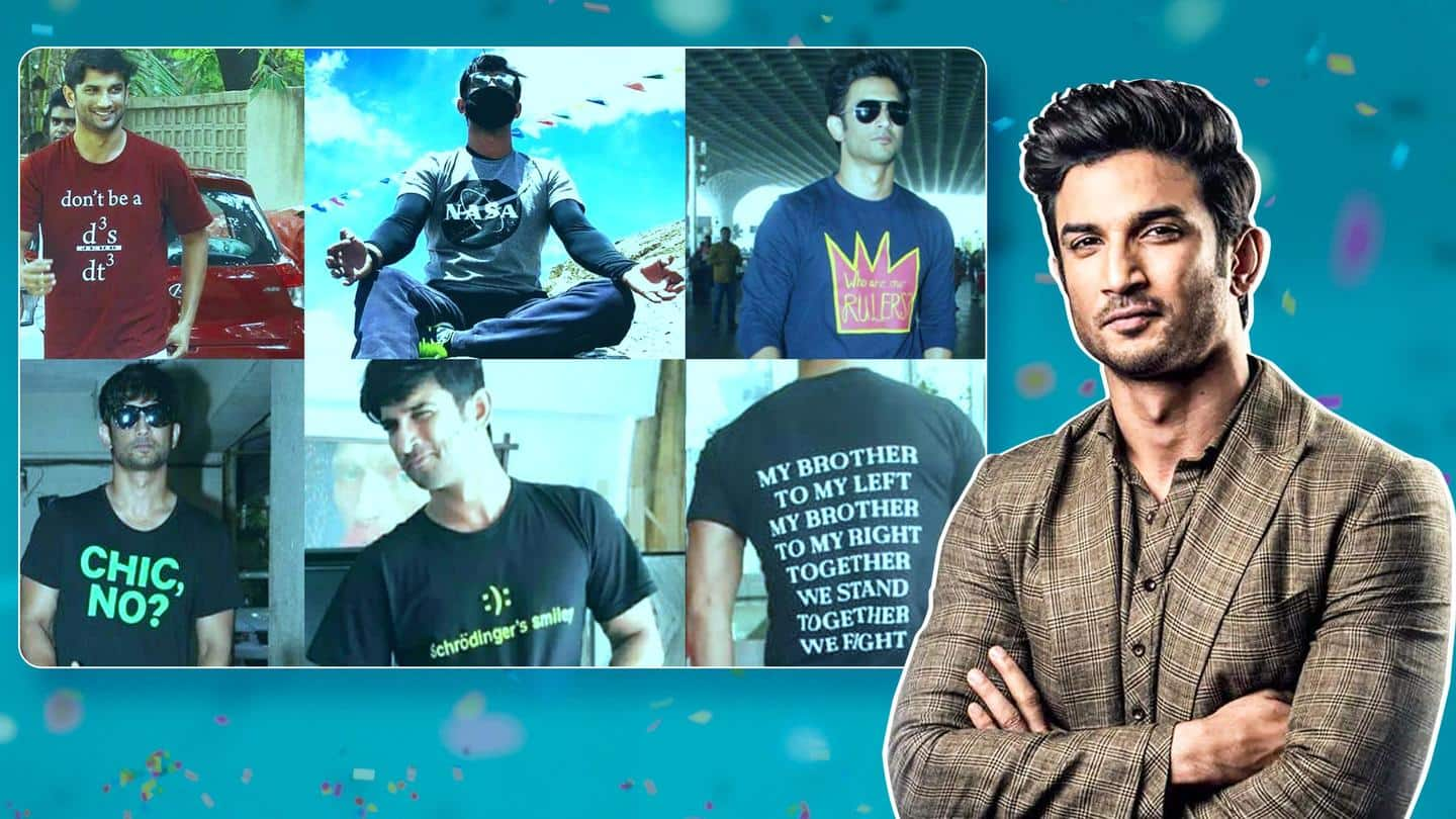 #BirthAnniversary: Celebrating Sushant Singh Rajput, who talked through his T-shirts