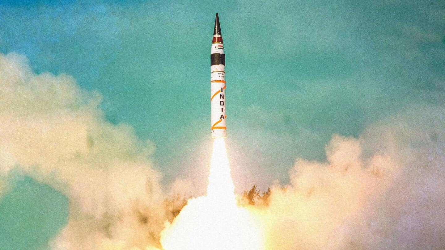 India successfully conducts night trial of nuclear-capable Agni-V ballistic missile