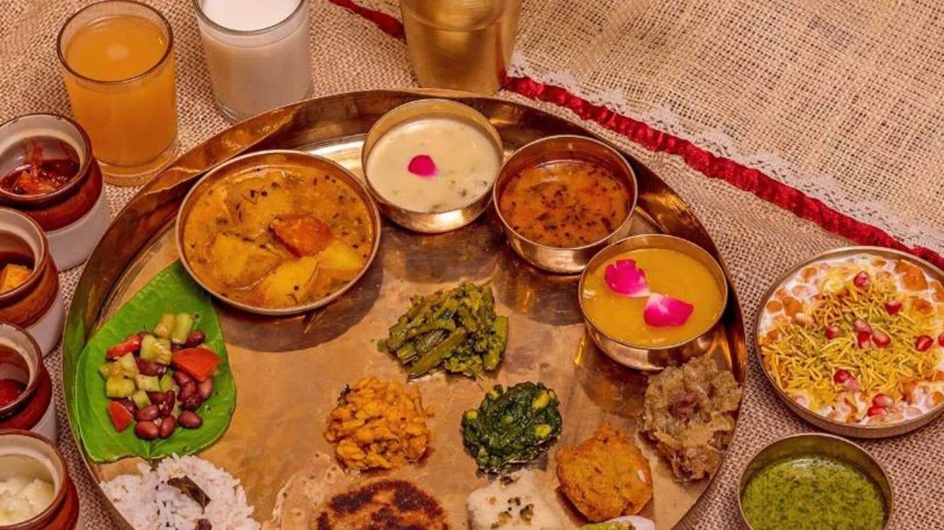 Delve into the quintessence of a Gujarati thali