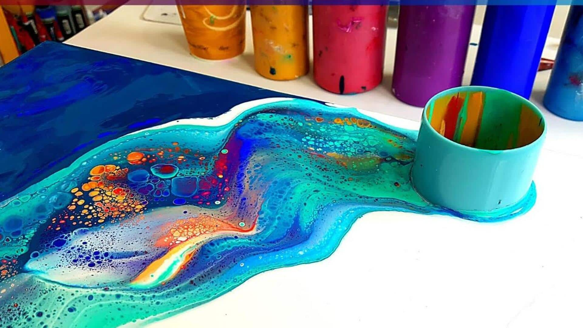 Acrylic pour art: No skills required, just pure creativity