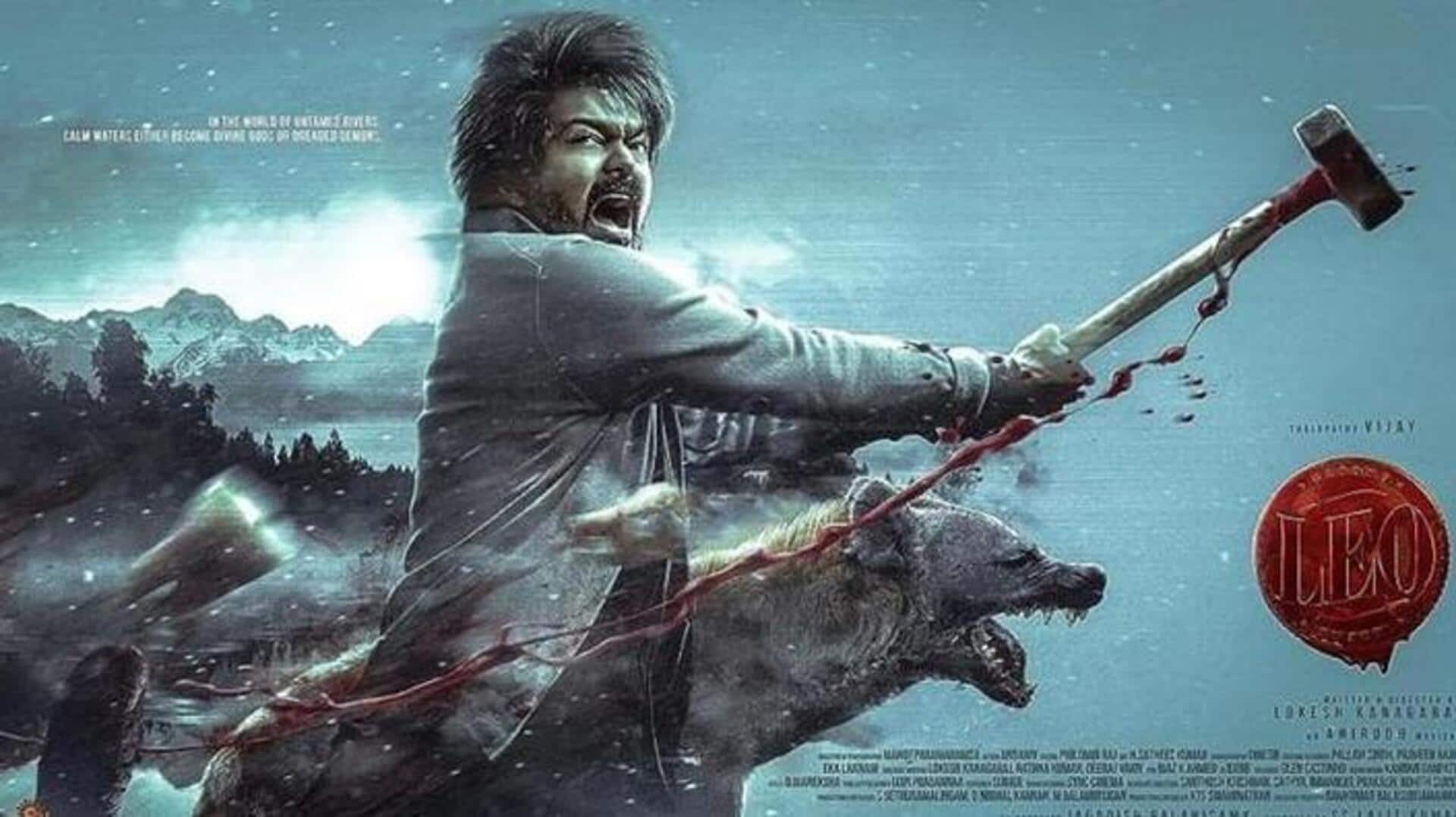 'Leo' Hindi poster: Vijay fights it out with Sanjay Dutt   