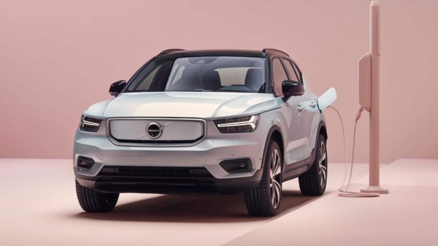 Volvo XC40 Recharge listed in India at Rs. 75 lakh