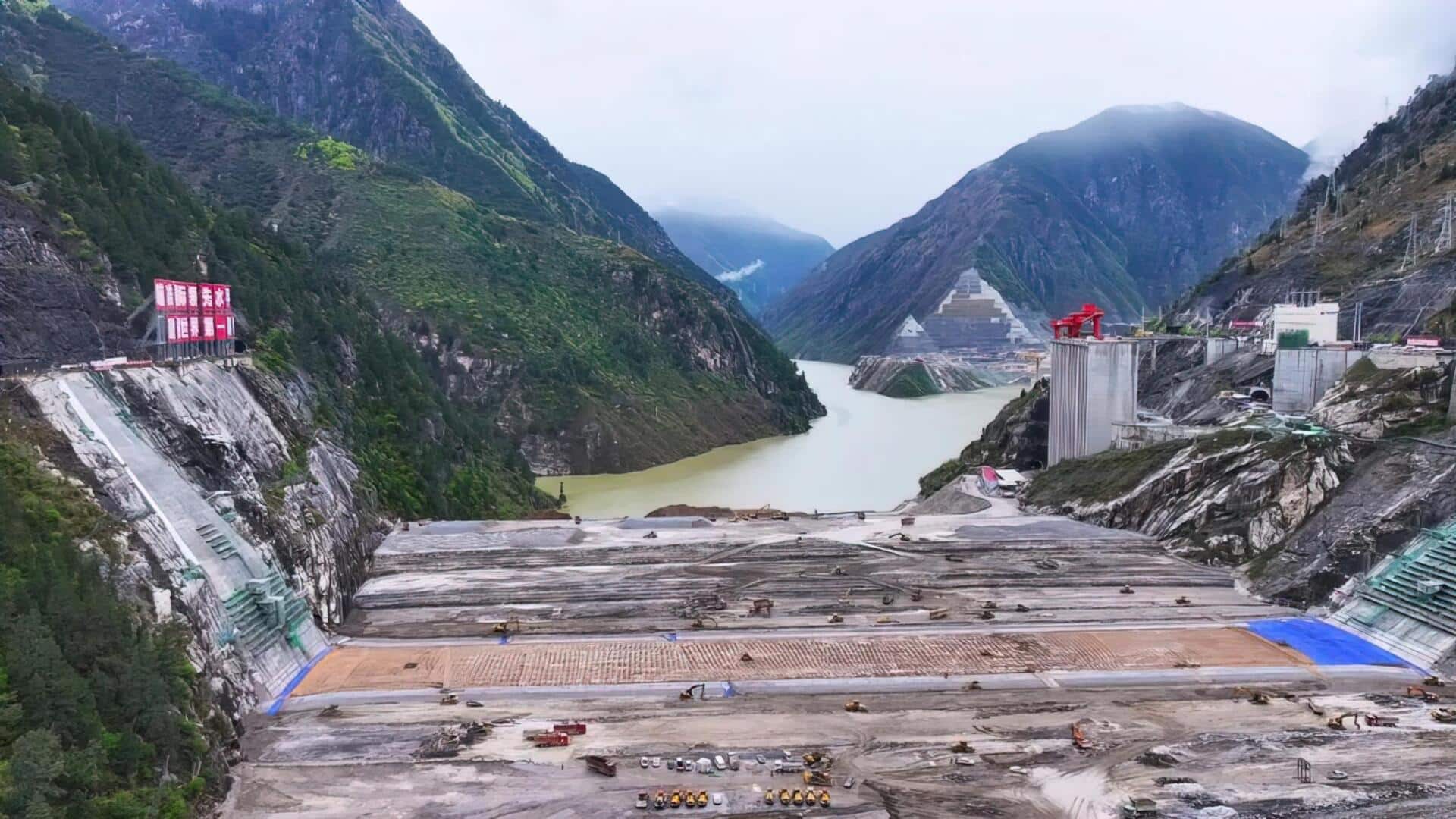 China nears completion of world's tallest dam, water storage begins China nears completion of world's tallest dam, water storage begins