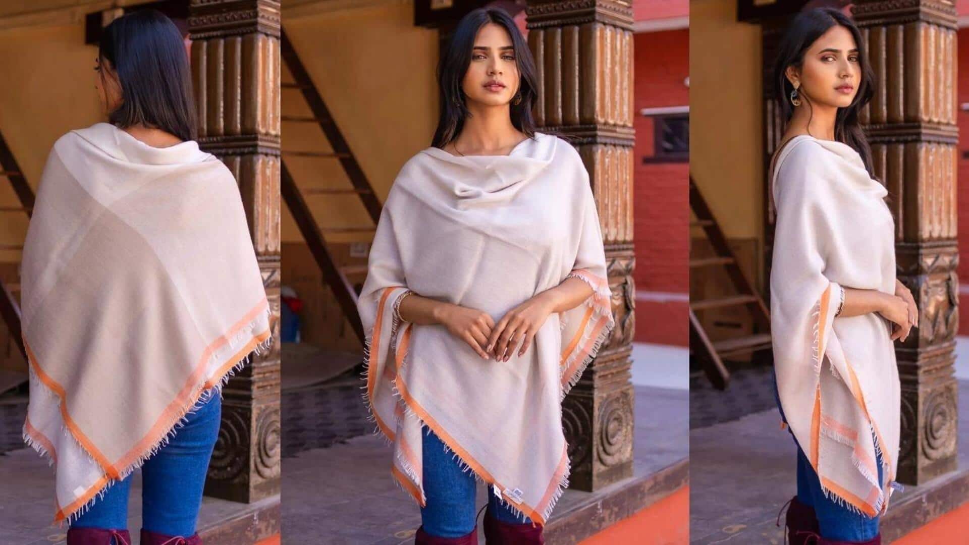 5 stylish ways to wear a shawl