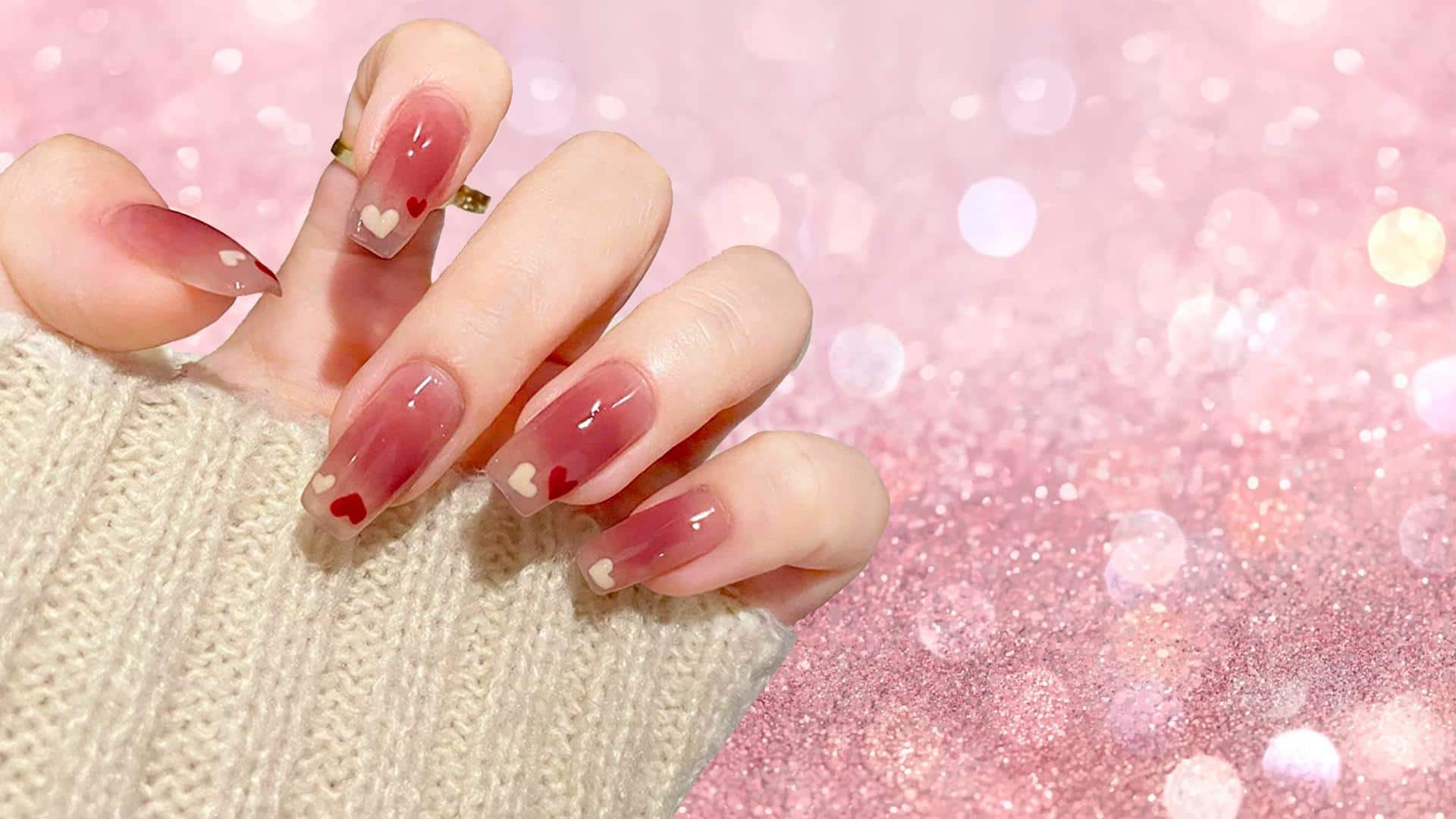 1. Blush Pink and Gold Nail Design - wide 1