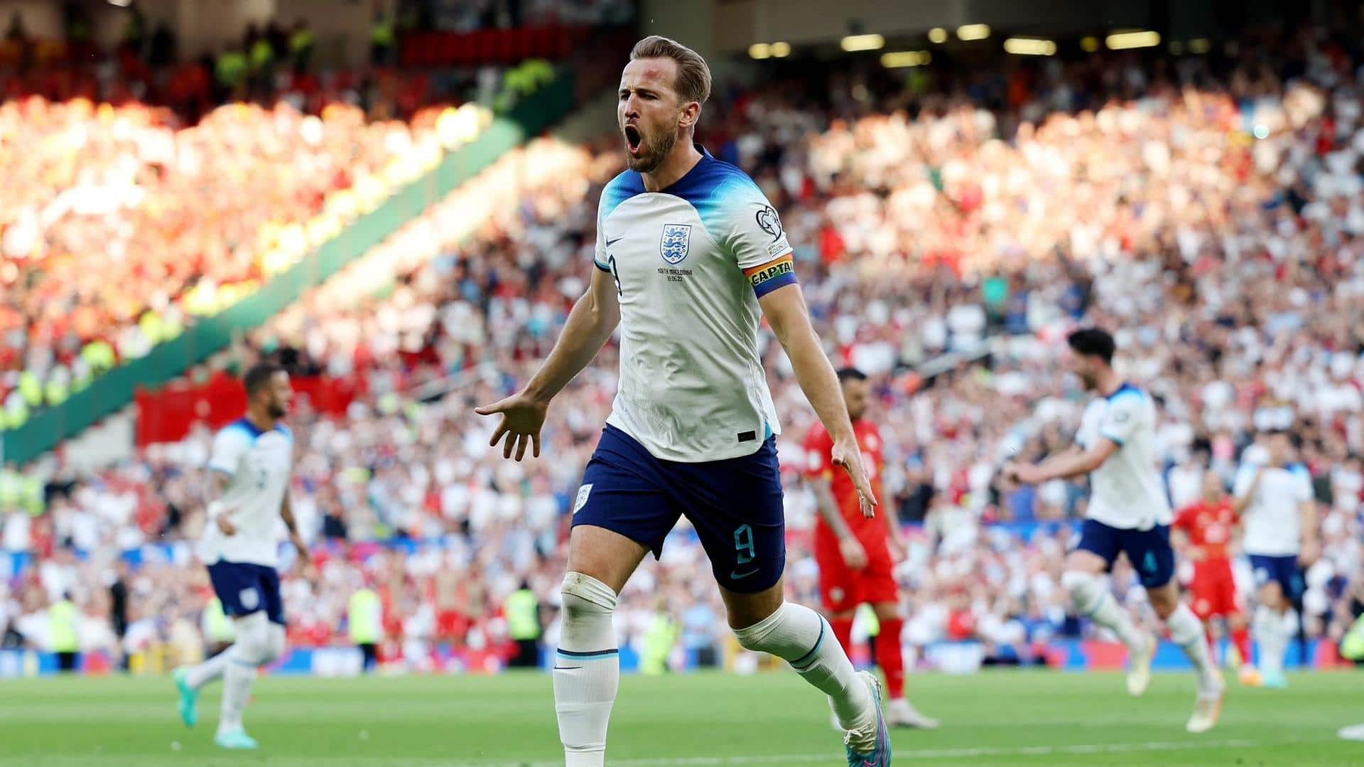 Harry Kane scores in six successive matches for England: Stats