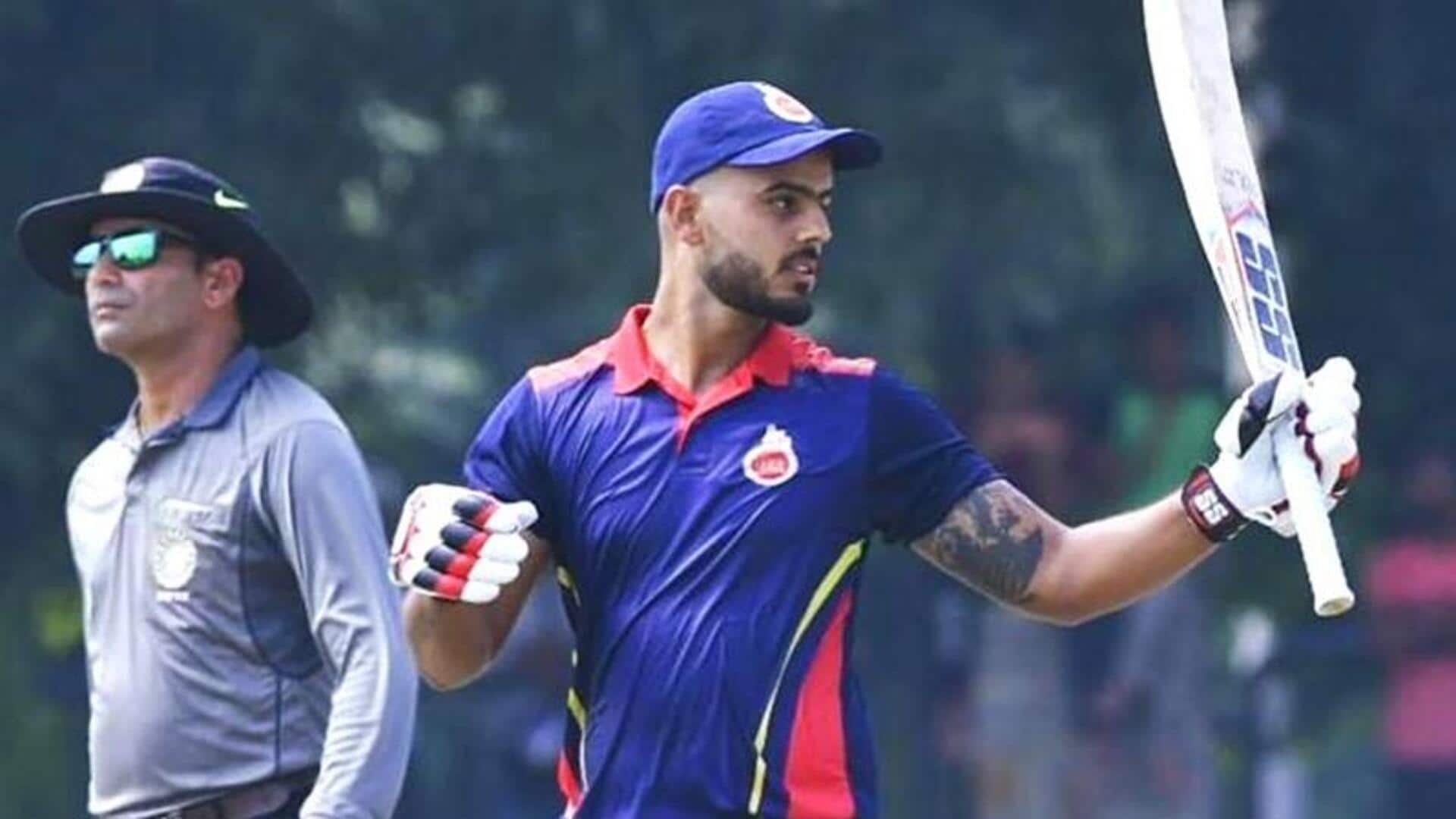 Deodhar Trophy: Nitish Rana hammers his 14th List A fifty