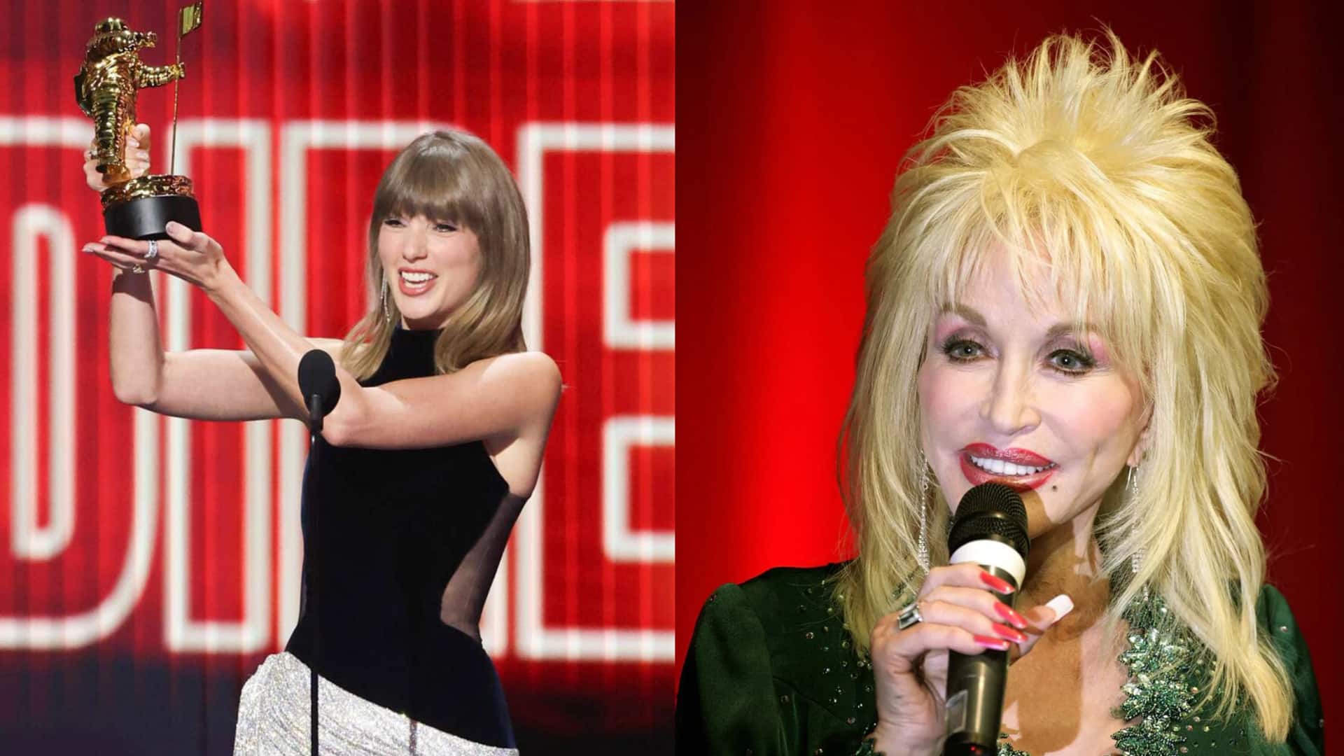 VMAs: Taylor Swift honors 'ultimate showgirl' Dolly Parton in speech