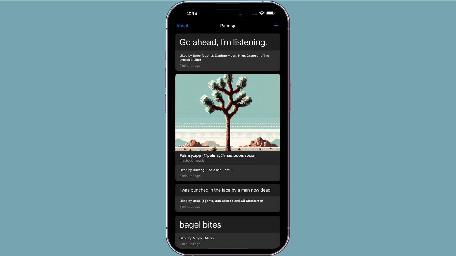 Meet Palmsy: A journaling app with social media spin