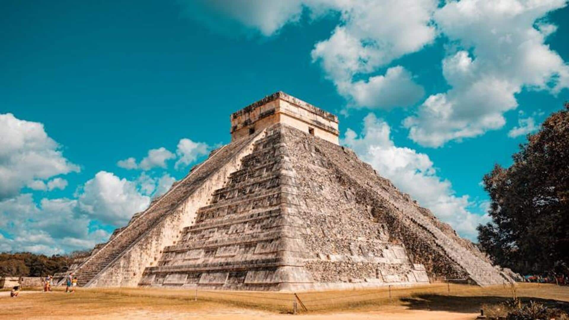 Unveiling the night sky and ruins of Chichen Itza, Mexico