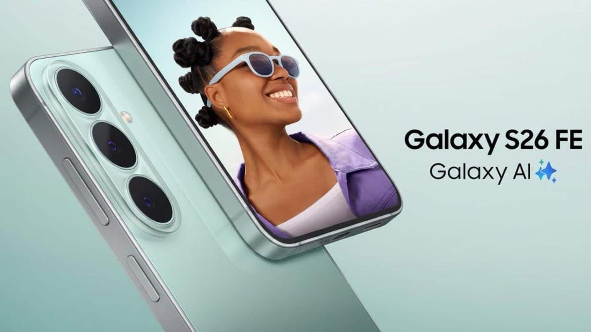 Samsung Galaxy S26 FE debuts at $700: Check features
