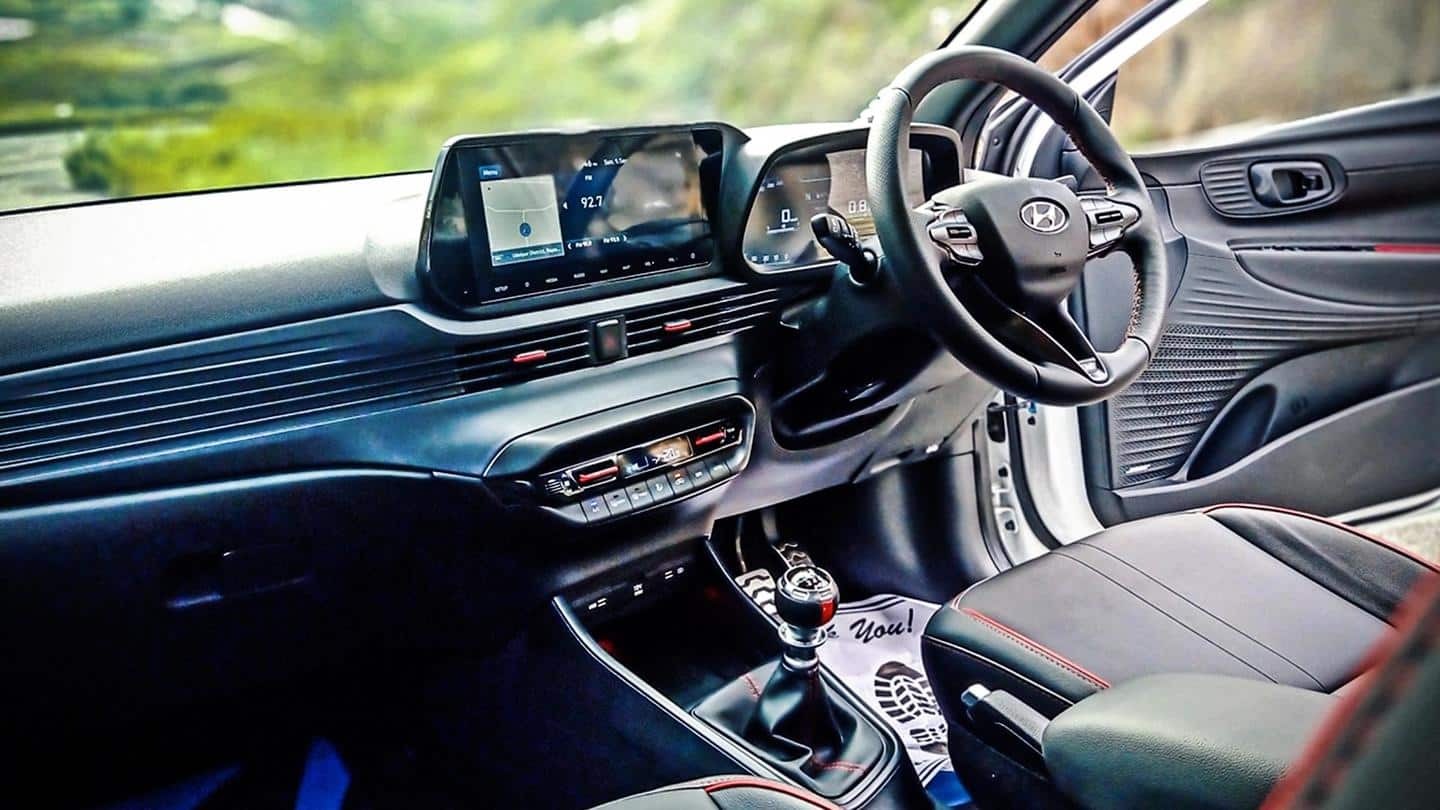The cabin gets a sporty 3-spoke steering wheel The cabin gets a sporty 3-spoke steering wheel