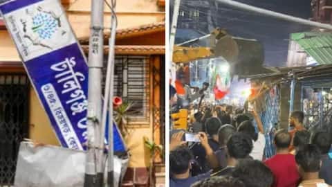 Video: TMC office in Kolkata bulldozed after BJP wins Bengal 