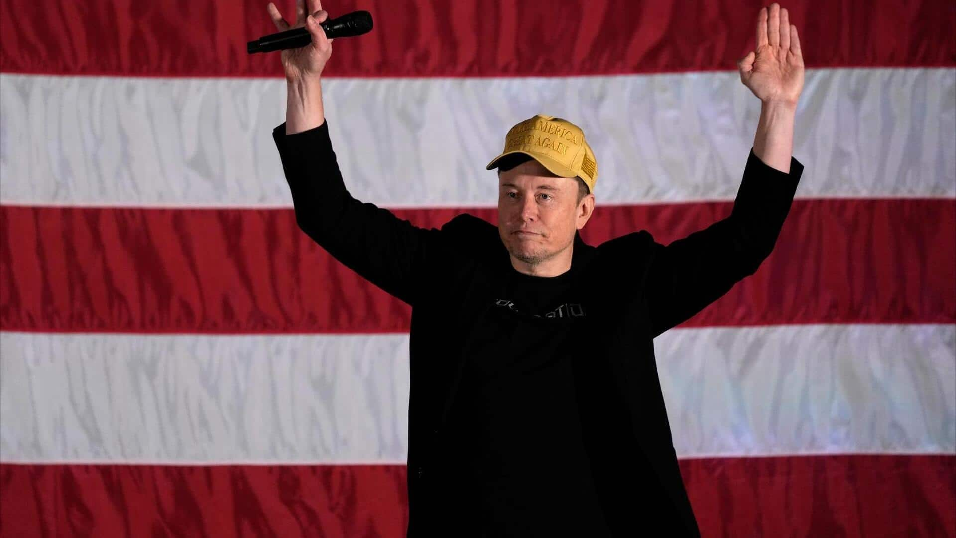 Elon Musk hosts first solo rally in support of Trump