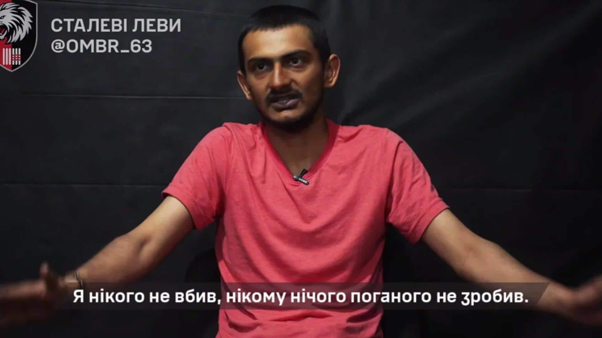 Indian man fighting for Russian military captured by Ukrainian forces 