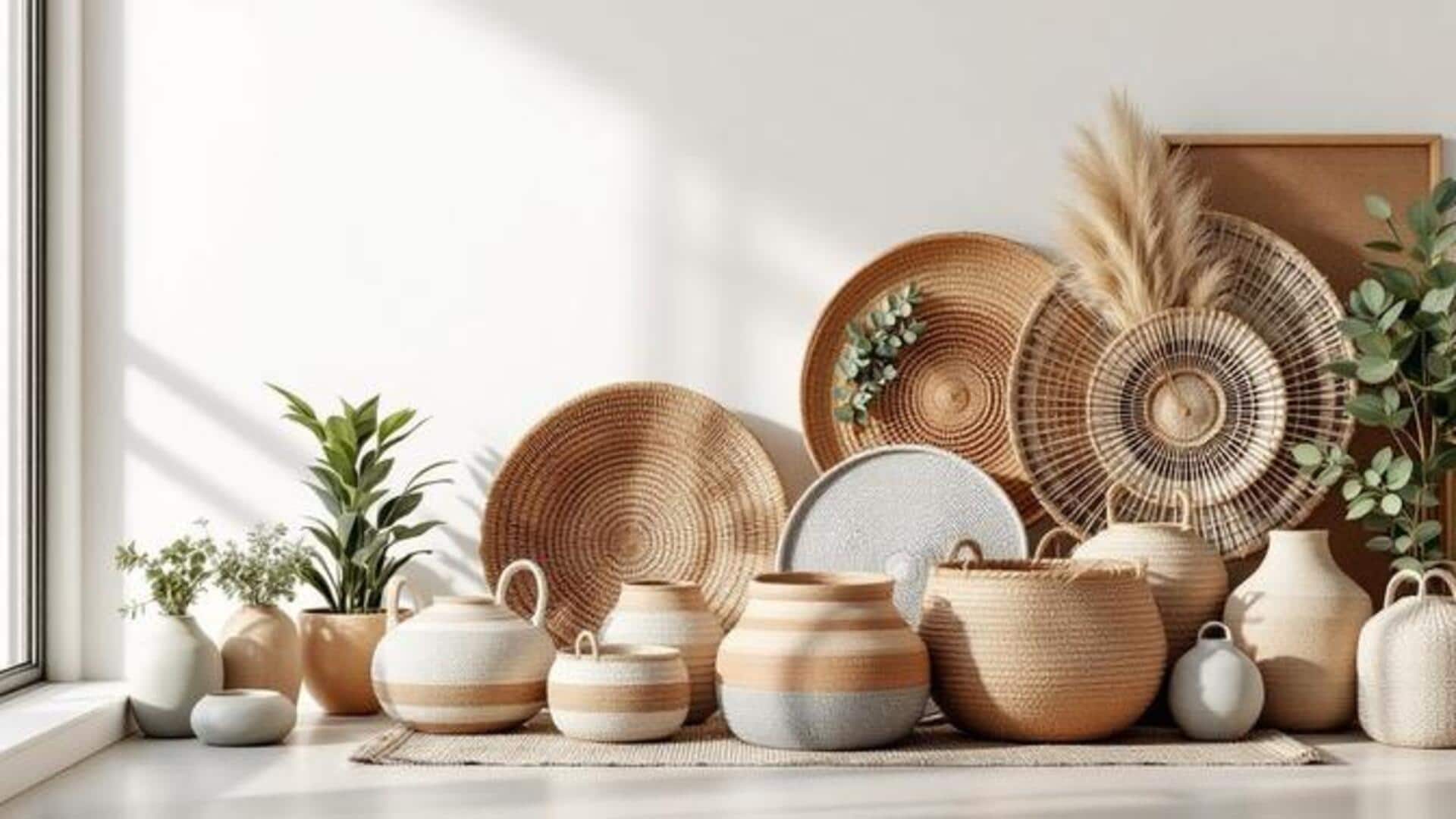How to use woven baskets in home decor
