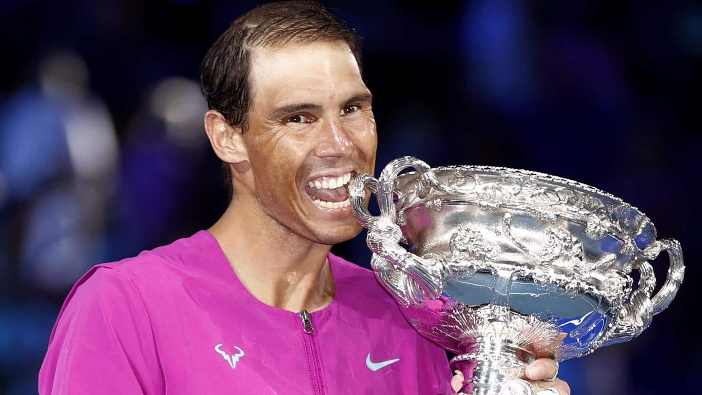 Rafael Nadal becomes first man to win 21 major titles