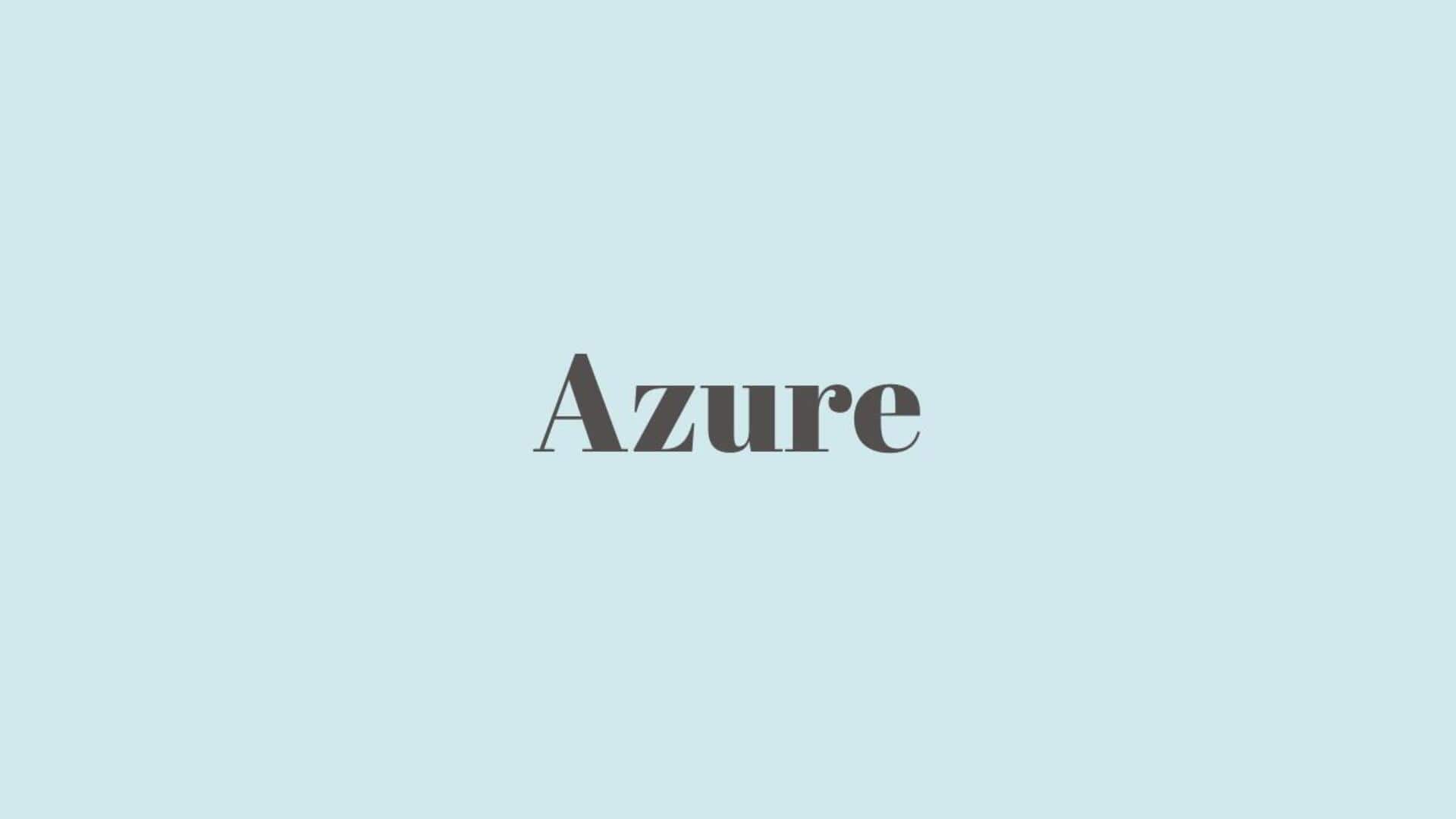 Word of the Day: Azure
