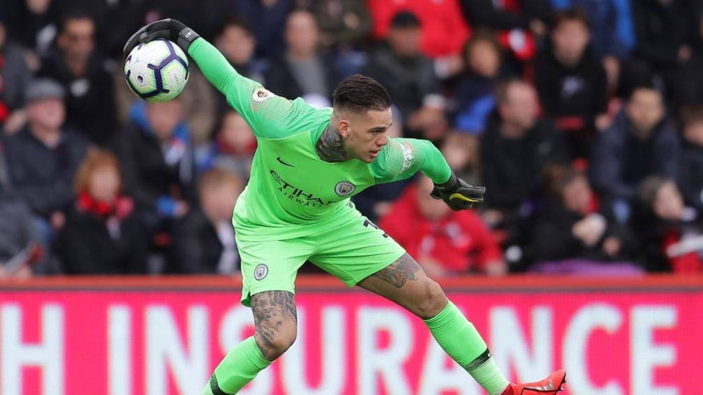 Ederson's Premier League numbers Ederson's Premier League numbers
