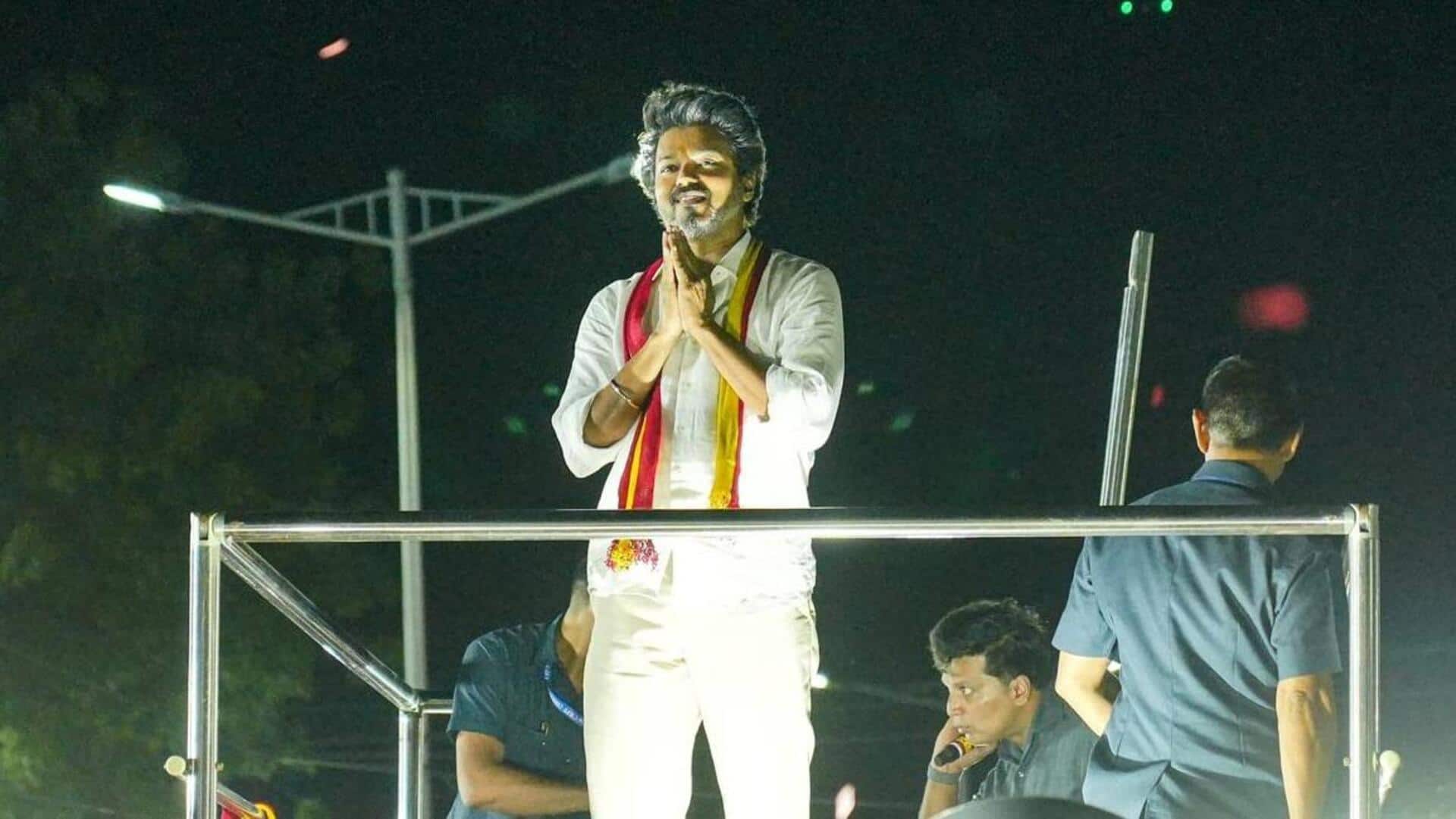 Man with gun tries to enter Vijay's rally; detained 