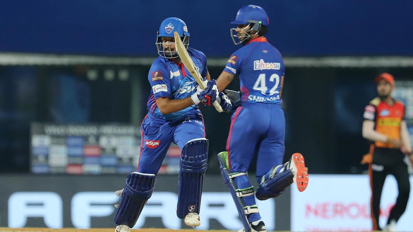 Shaw and Dhawan add 81 for the opening wicket Shaw and Dhawan add 81 for the opening wicket
