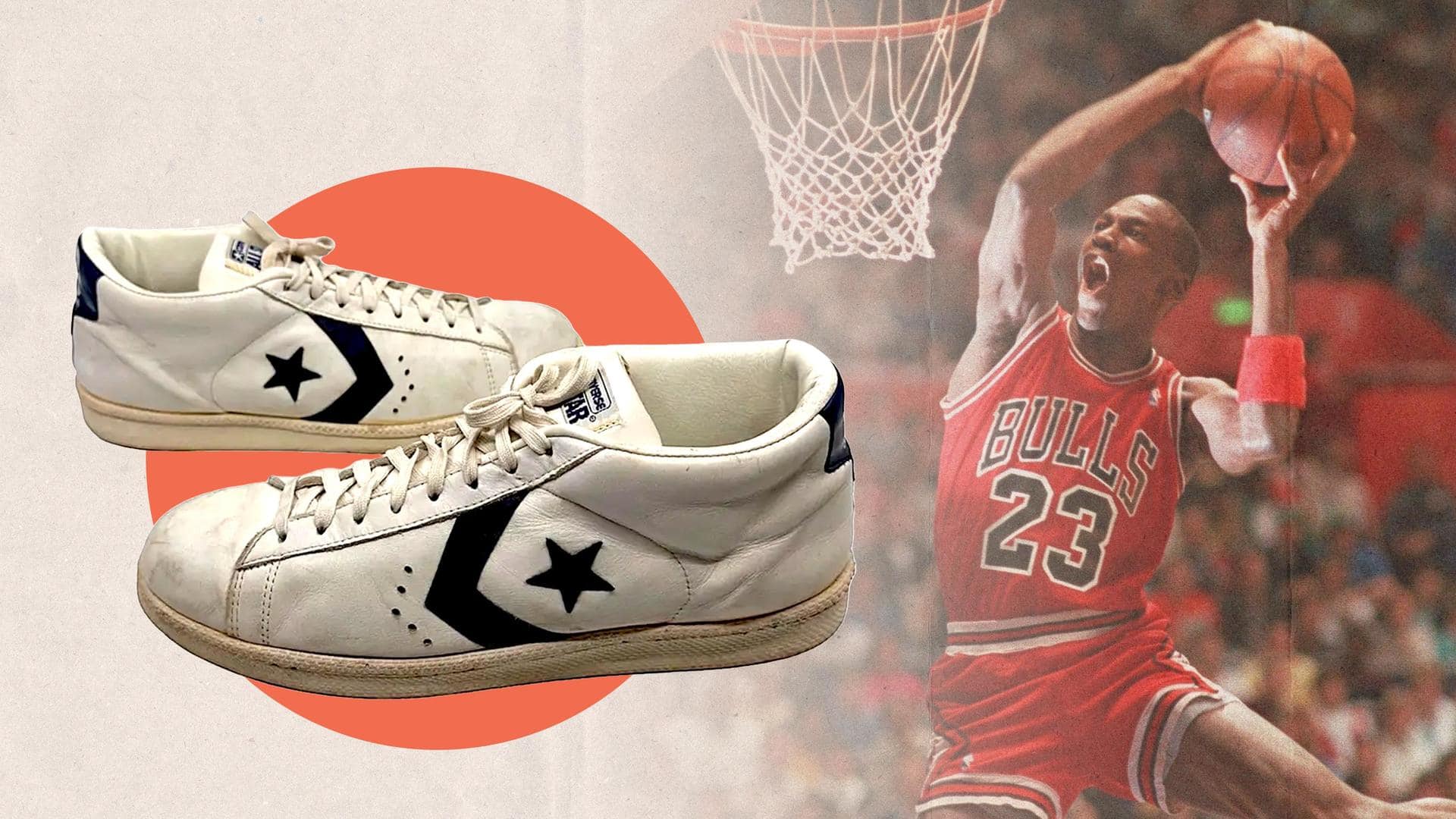 Michael Jordan's game-worn Converse shoes are now on auction