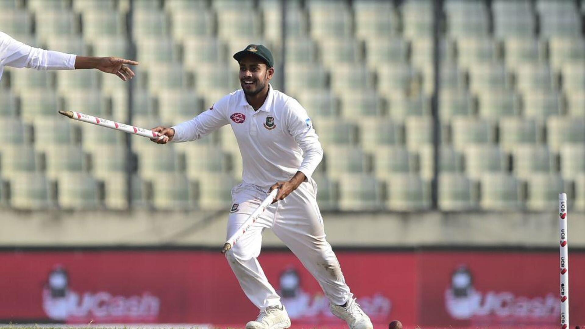 Mehidy Hasan completes 100 Test wickets at home with four-fer
